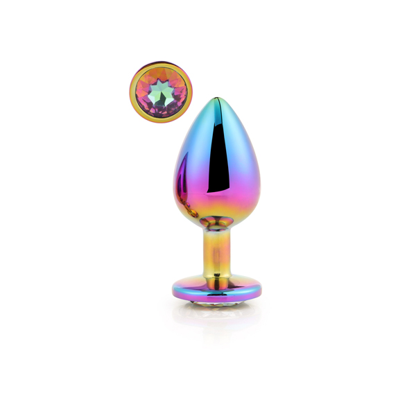 Plug Gleaming Love Multicolour L – plug anale di dimensioni grandi