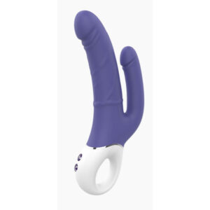 Vibratore Doppia Penetrazione Silicone Usb Viola – silicone, ricaricabile, colore viola