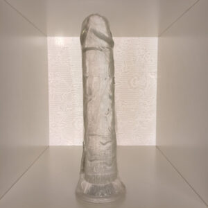 Fallo Con Ventosa In Gelly Trasparente – 28 cm di lunghezza e 5,7 cm di diametro