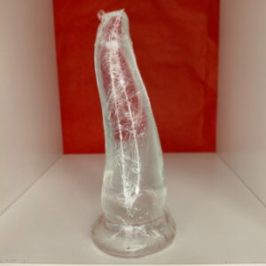 Plug Tentacolo Con Ventosa Liscio Gelly Trasparente – 20 cm di lunghezza e diametro variabile da 3.1 a 6.5 cm