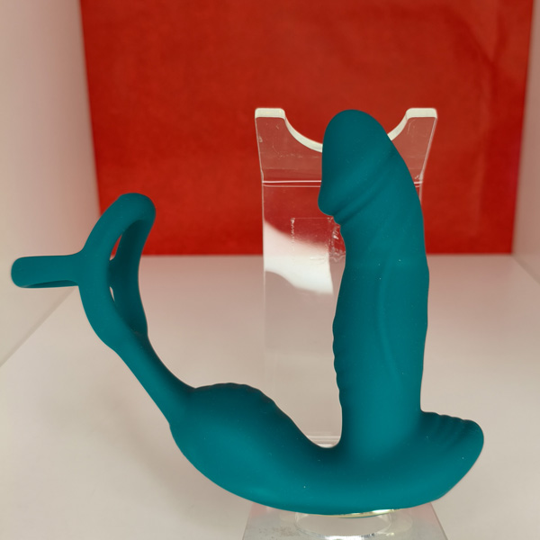 Stimolatore Prostata Con Anelli Con Oscillazione E Vibrazione – colore verde, ricaricabile USB