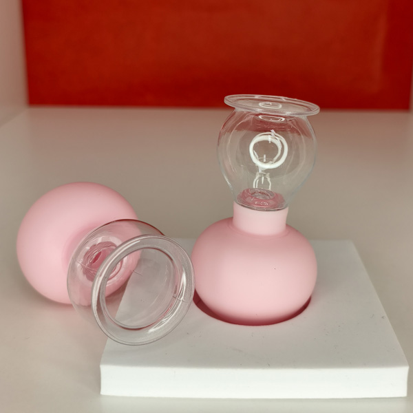 Pompetta Capezzoli Manuale – rosa e trasparente