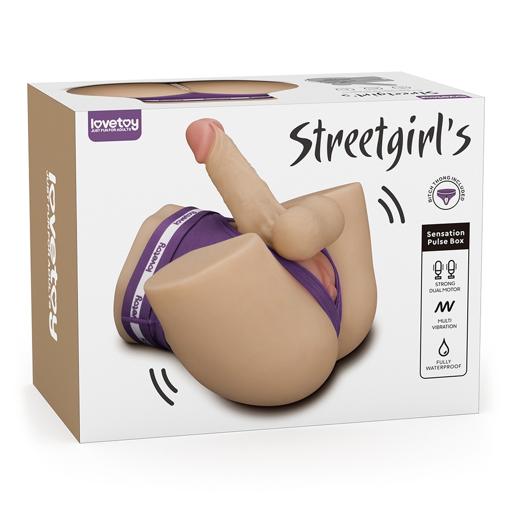 Basso Ventre Vibratore Usb – fallo e vagina incluso di perizoma con perle e aperto davanti