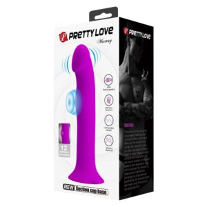 Vibratore Usb Con Ventosa Viola "Murray" – lunghezza 19 cm e diametro 3,8 cm