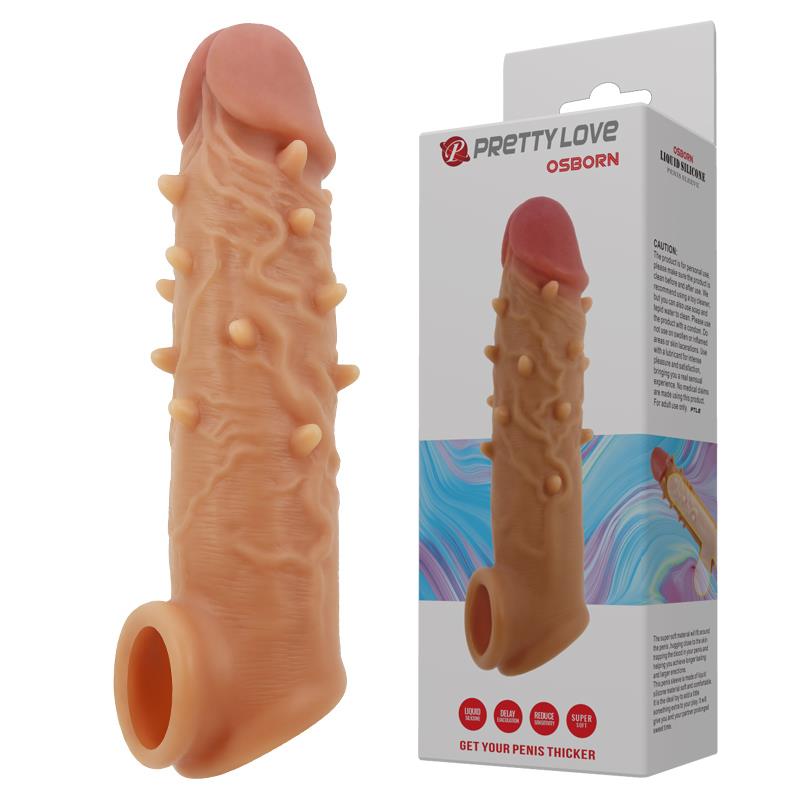 Guaina Stimolante "Osborn" – forma fallo, colore carne, taglia S/M