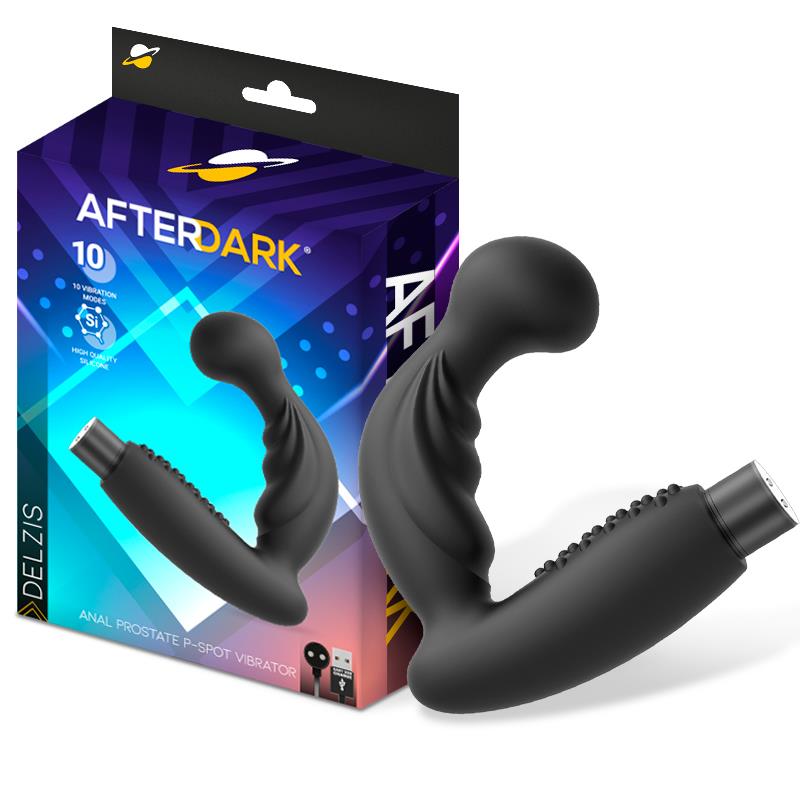 Vibratore Anale Per Prostata "Delzis" – stimolatore anale USB nero di taglia S