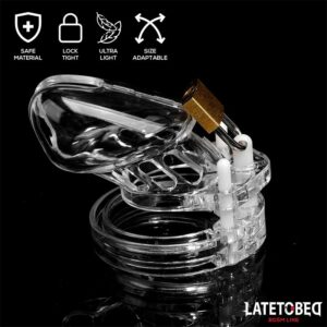 Gabbia Di Castità Corta – gabbia trasparente di dimensioni ridotte