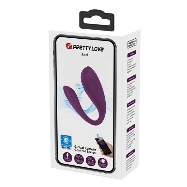 Stimolatore Coppia Con App Usb Viola "Aari" – dispositivo stimolante per coppie