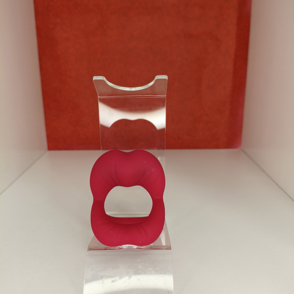 Dragosti – anello a forma di bocca con doppio anello rosso USB